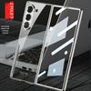 Samsung Z Fold 7 Transparent Electroplated Phone Case with Integrated Folding Design and Anti-drop Protection