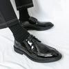 Men Dress Derbys Formal Business Patent Leather Shoes Black Tuxedo Wedding Shoes Plus Size