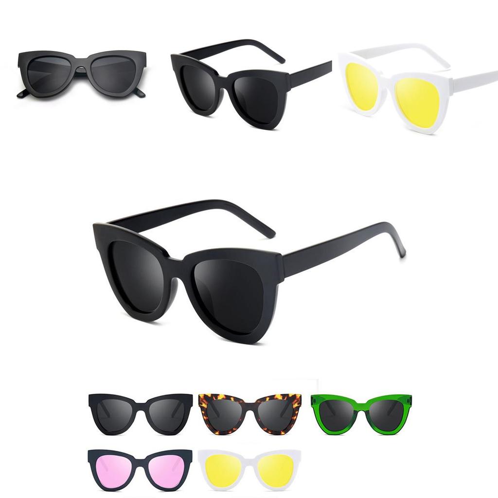 Elegant Women Lady Retro Cat Eye Sunglasses Fashionable Designer Square Frame Shades