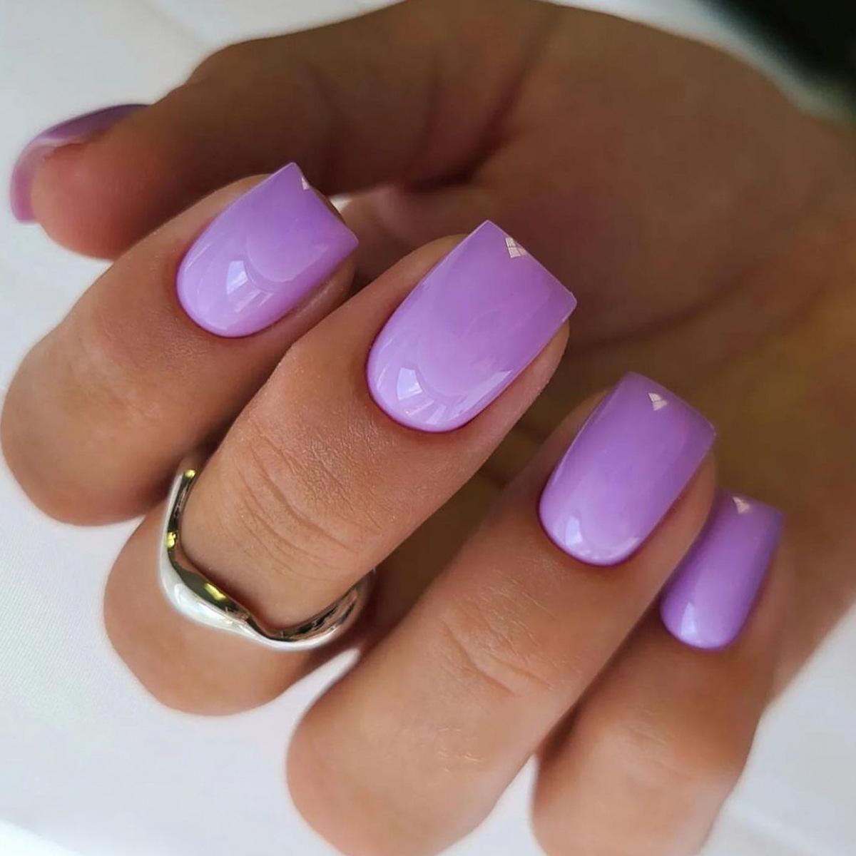 

Removable Wearable Purple Nail Art Tips