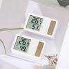 Thermometers Hygrometer Solar Powered Desktop Temperature Humidity Meter Gauge with LCD Display for Baby Room Office