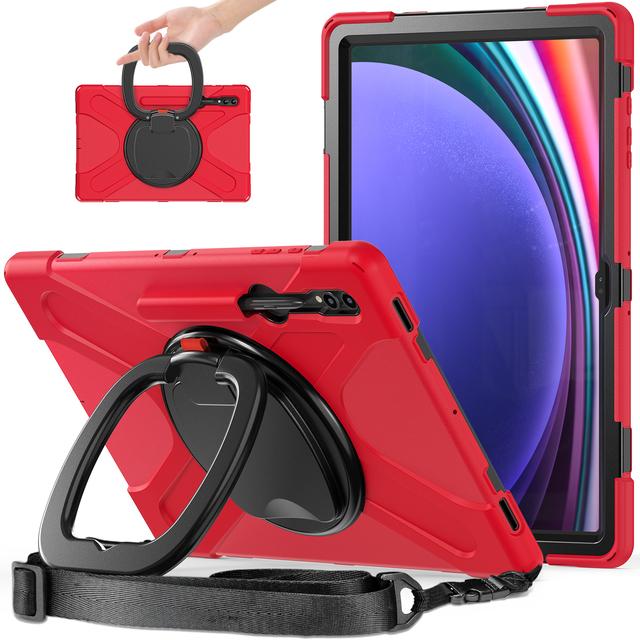 Stand Case Universal For Samsung Galaxy Tab S10 S9 S8 Ultra 14.6" SM-X920 X926 X910 X916 X900 X906 Rotating Handle Grip Cover