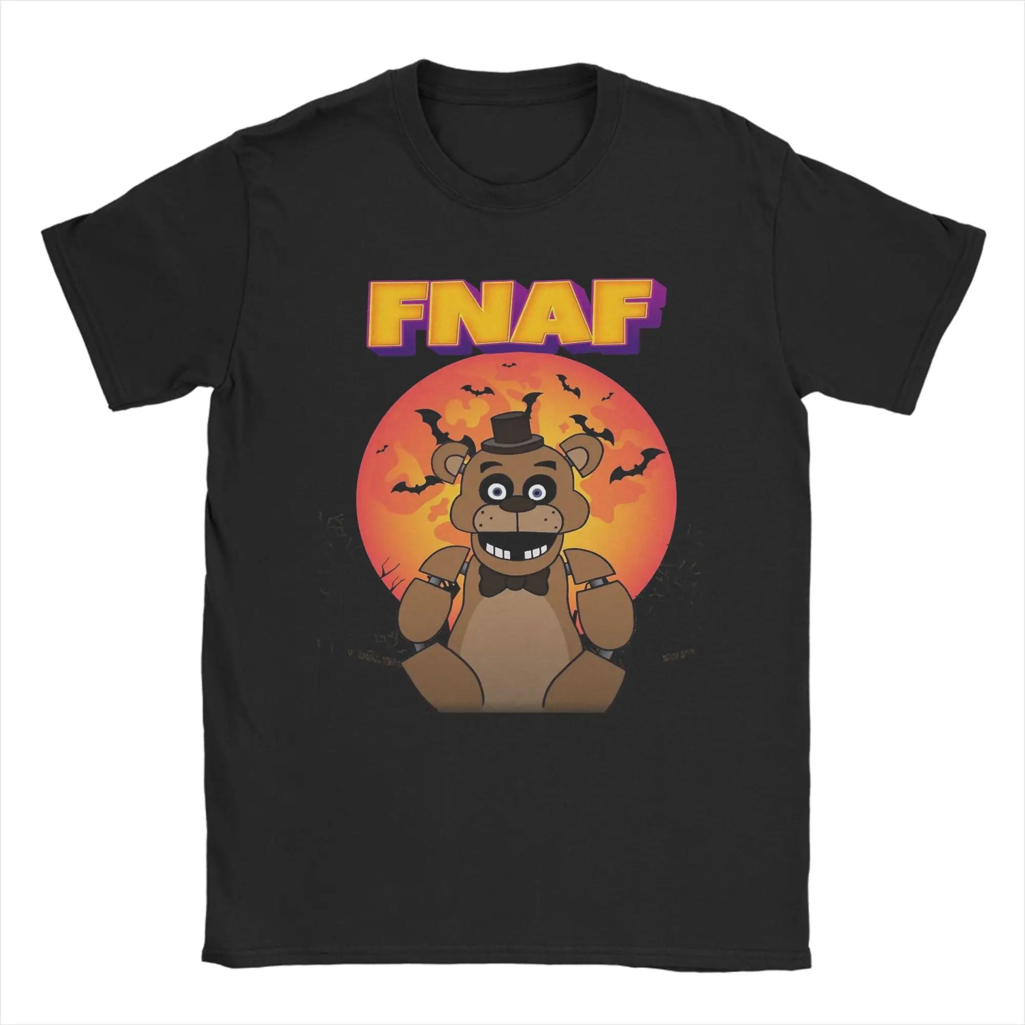 

FNAF At Freddys T Shirt Unisex Cotton Awesome TShirt Crewneck Tee Shirt Short Sleeve Clothing S