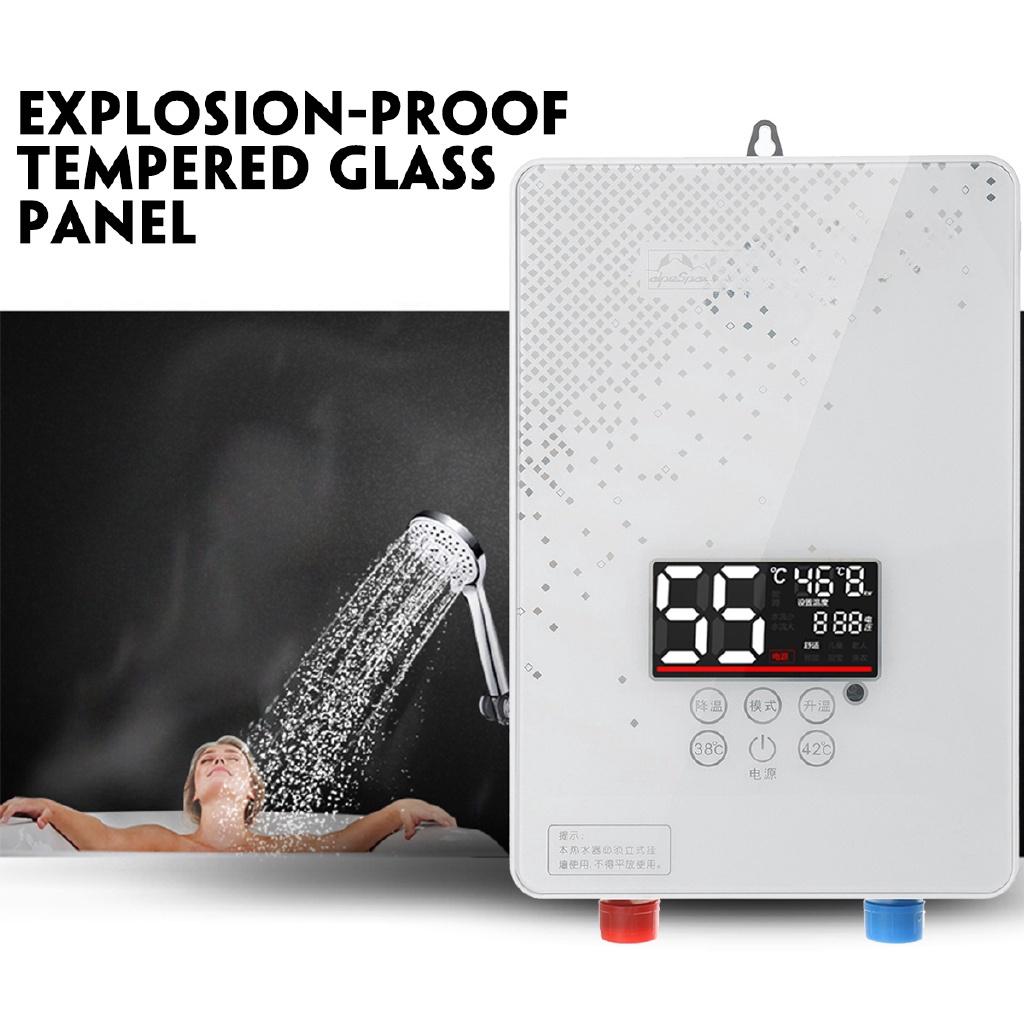 6000W Instant Electric Tankless Hot Water Heater Shower Faucet Instantaneous Water Heater Shower New