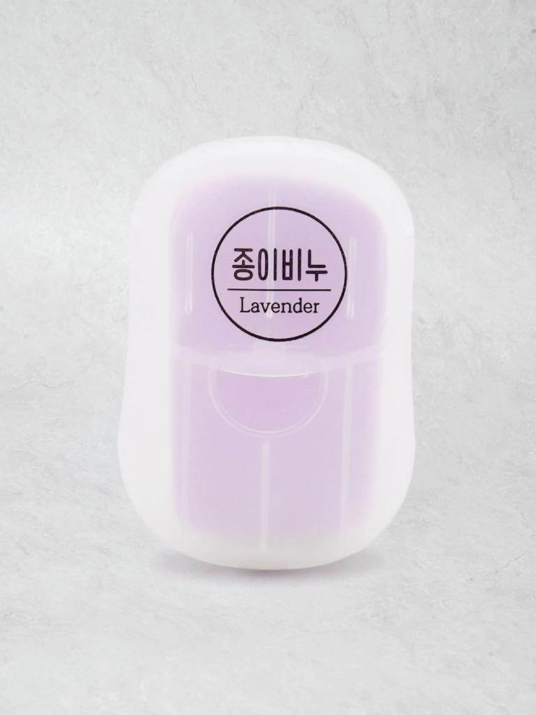 Portable Paper Soap Sheets with Lavender Scent (15 Sheets)