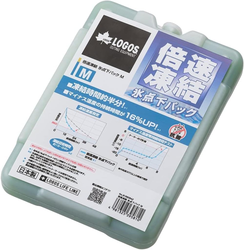 Logos Soft Hyper Cooler Freezing and Pack Ice 81670070 81660642 Cooler, Sub-Zero M, Double-Speed Sub-Zero M, Cooler, Pack, (1 Sub-Zero Pack)