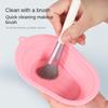 Silicone Makeup Brush Cleaning Tool Pad Cosmetic Beauty Egg Scrubbing Plate Foldable Make Up Clean Bowl Rubber Soft Washing Box