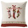 Christmas red and white elk snowflake Christmas tree linen pillow cushion cover home pillow cover European style