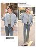 Women's Casual PU Leather Jacket with Stand Collar, Spring/Autumn 2025, Loose Fit, Small Size, XG9961