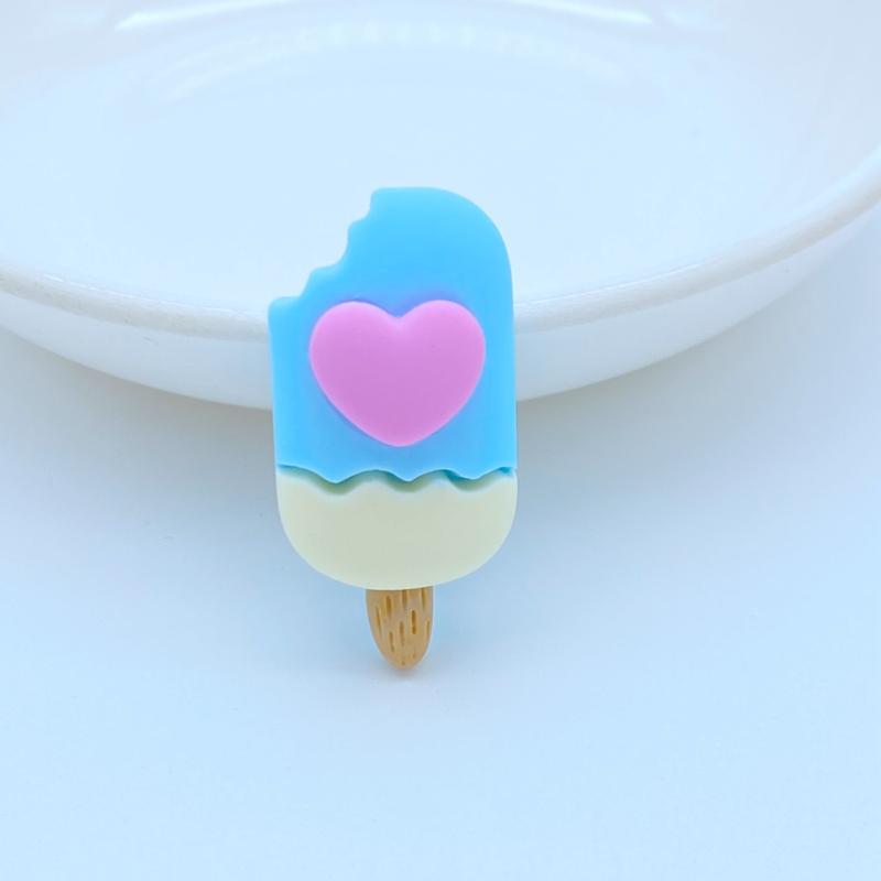 10Pcs New Mixed Cute Simulation Ice Cream Flat Back Resin Cabochons Scrapbooking DIY Jewelry Craft Decoration Accessorie K67