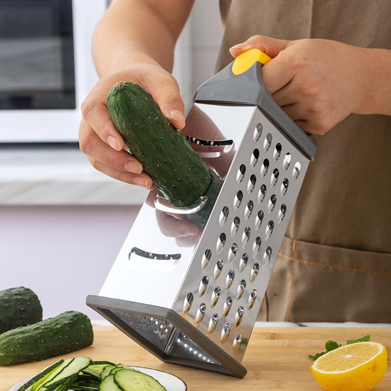 Stainless Steel Four-Sided Melon Peeler Multi-Sided Peeler Vertical Four-Sided Peeler Kitchen Tool