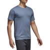 Adidas T Shirts Men's Haze Blue Crew Neck Moderate CE0817