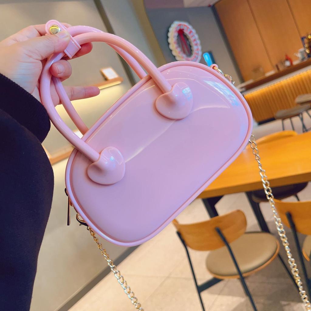 Koreanischer Stil Sommer PVC Gelee Tasche Umhängetasche Wasserdicht Damen Handtasche Tragbare Aufbewahrung Mini Umhängetaschen Mädchen Geschenk