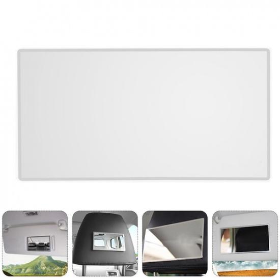Car Stainless Steel Cosmetic Mirror Vanity Mirror Self Adhesive for Car Use