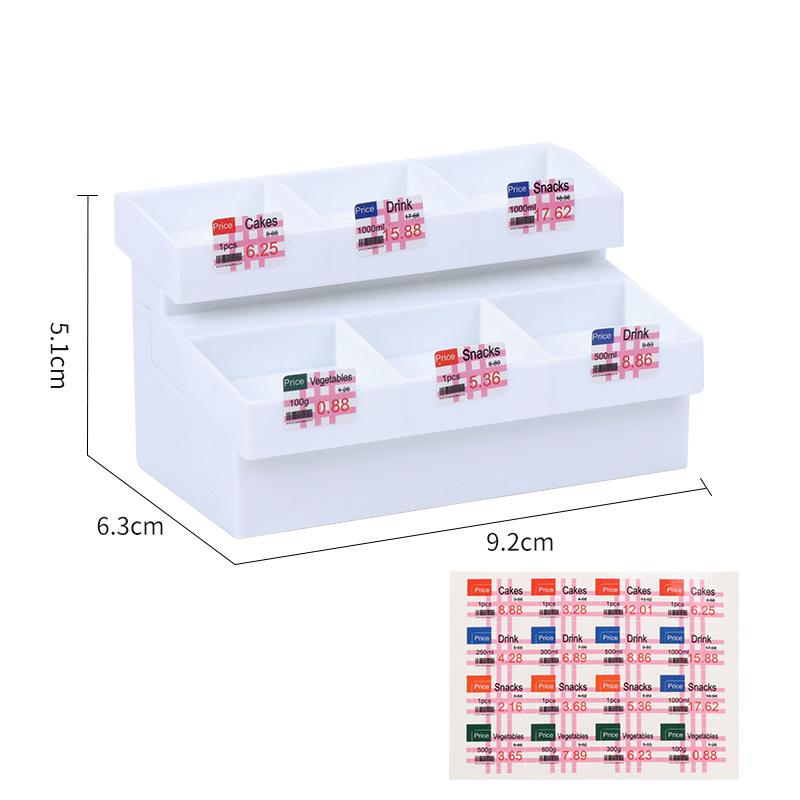 

Japanese Mini Bread Fruit Rack Simulation Toy for Children s Play House белый
