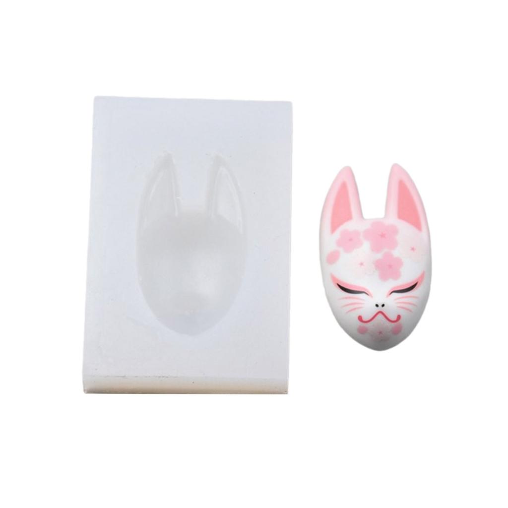 DIY Clay Mold for Keychain Jewelry Accessories Realistic Masks Creating Mold Delicate Lowrie Shaped Mask Clay Moulds