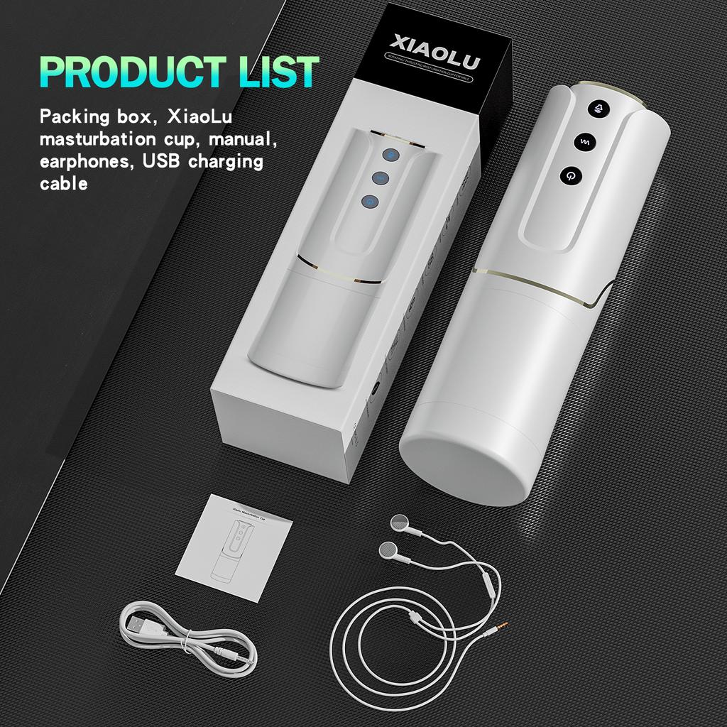 Vollautomatischer Flugzeugbecher, teleskopisch, rotierend, elektrisch, tragbarer männlicher Masturbator, Sprachinteraktion, Produkte für Erwachsene