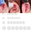 Pack of 100 Clear Disc Pads Set Earrings Back Stopper Earlobe Support Patches