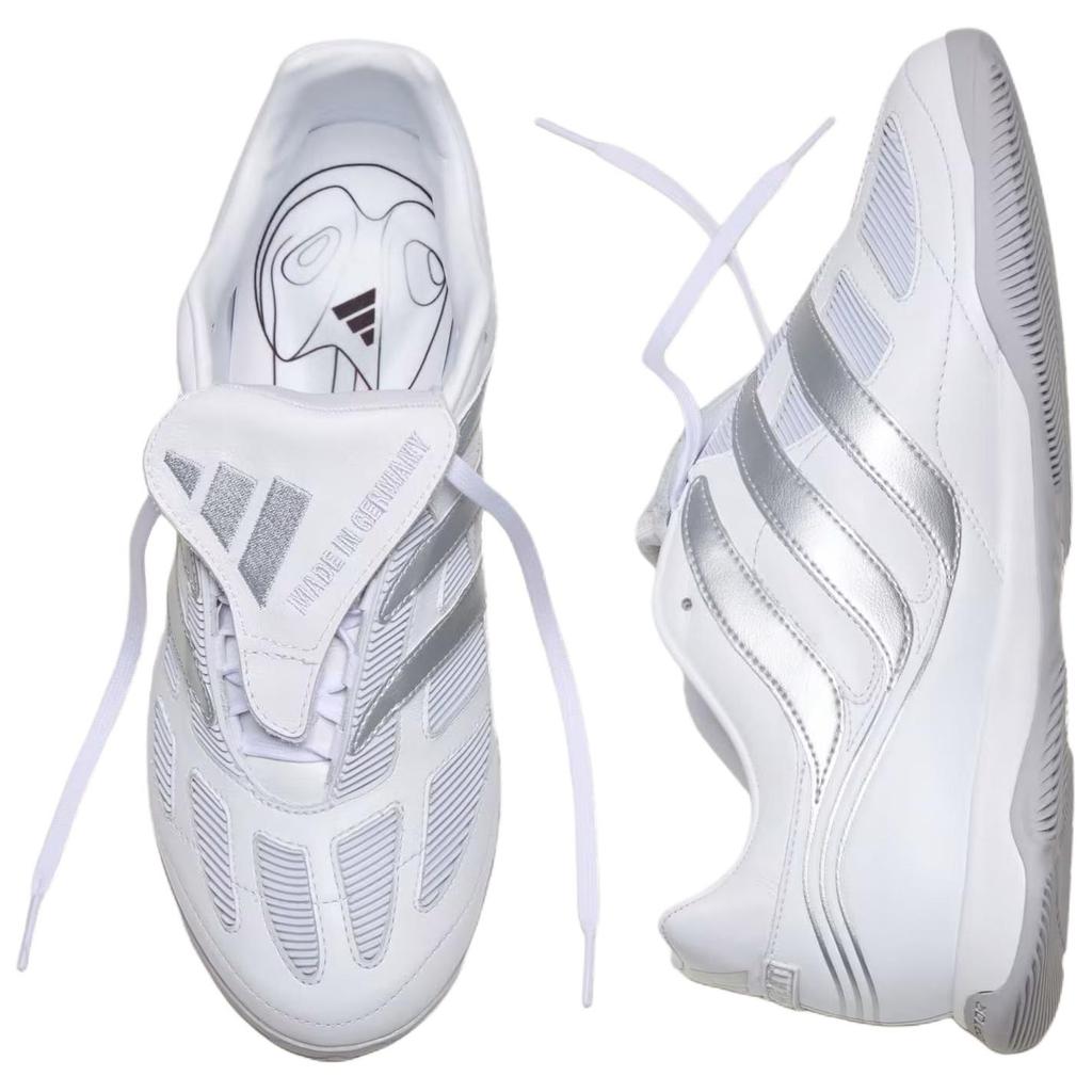 Adidas Predator Precision Street Classic Versatile Soccer Shoes Unisex Soccer Shoes White JQ4224