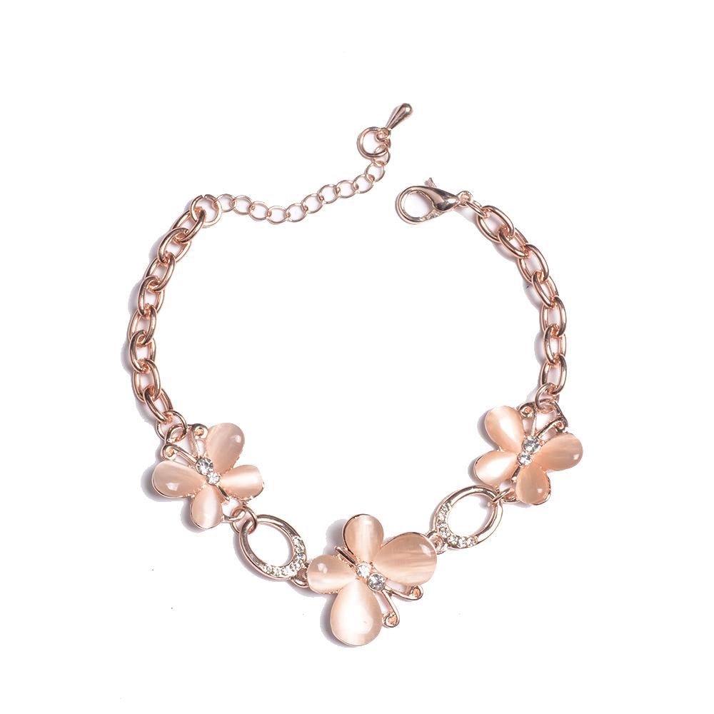 Ladies Elegant Crystal Butterfly Bracelet