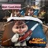3D Kreslený C-Chipmunk A-Alvin Ložní Sada Tištěná Ložní Sada s Povlakem na Polštář Přikrývka na Postel Jednolůžko Dvoulůžko Queen Super King Size