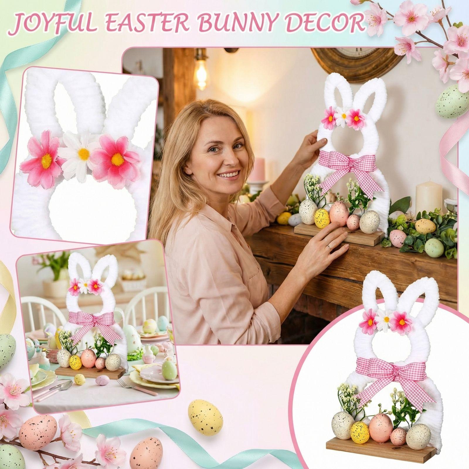 

Easter Home Decorations, Easter Bunny Desktop Ornaments, Spring Decorations, Suitable For - Desktop And Interior Décor. One Size