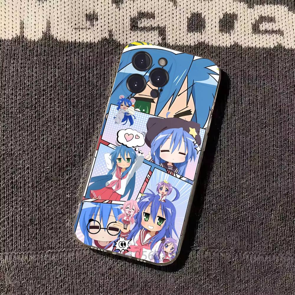 Konata Izumi L-Lucky S-Star Phone Case for iPhone 11Pro 13 12 11 Pro Max 16e 17 Air 16 15 14 Plus 11ProMax