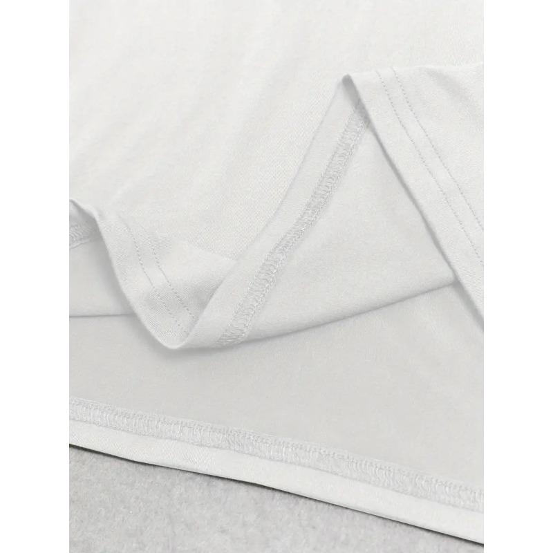 European Size LOVER BEAR, Bear Couple Print Tshirt Short Sleeve Crew Neck Casual Top for Summer Spring, Women's Clothing