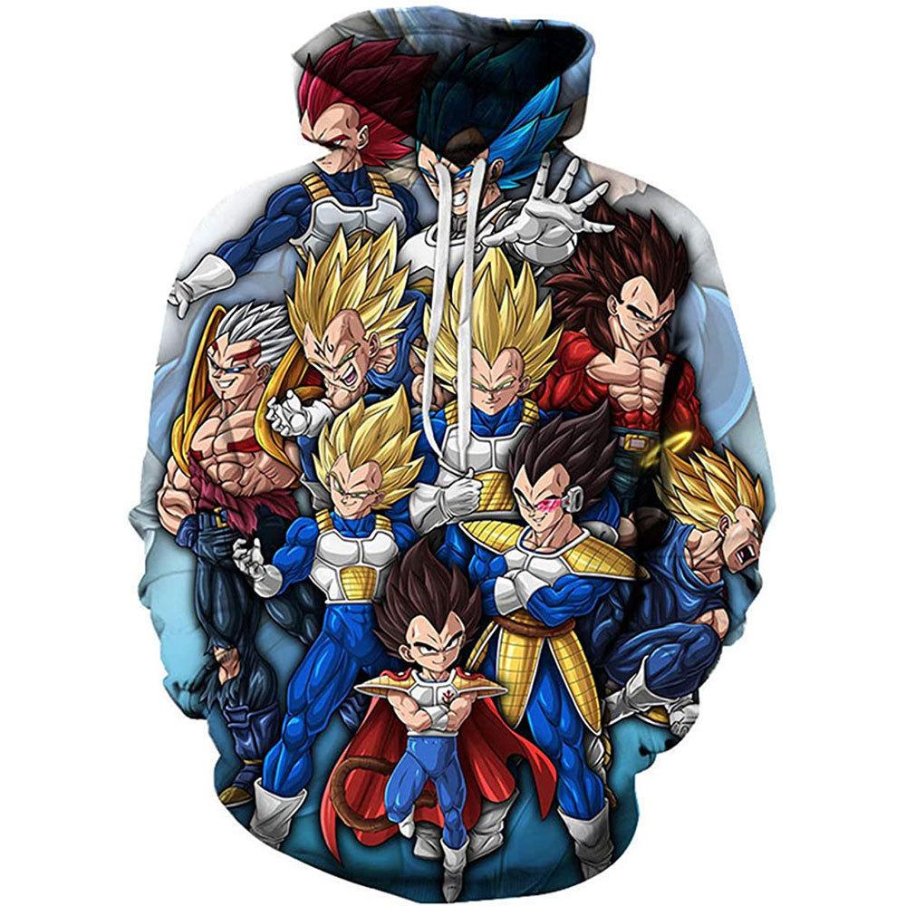 Dragon Ball Anime Hoodie Cartoon Hoodie Streetwear Hooded Sweatshirt Men Women Cosplay Sports