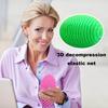 Transforming Rhombus Grid Stress Ball Anxiety Relief Squeeze Ball Portable Travel Soft TPR Calming Textured Ball Sensory Fidget Worm Toy