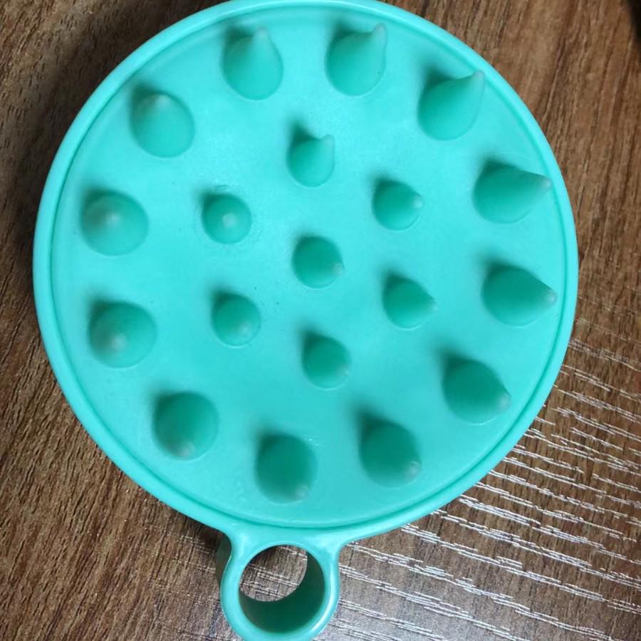 Temu Scalp Massager Shampoo Brush - Silicone Hair Wash Comb & Head Scratcher