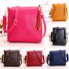 Colorful Pu Leather Women's Cross Body Bag With Tassels Small Size For Everyday Use