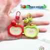 Smiling Apple Face Keychain: Cute Pendant for Bags, Student Gift