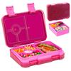 Portapranzo Bento Bambini con Doppia Fibbia Glitterata - Portatile, Adatto al Microonde, Grande Capacità