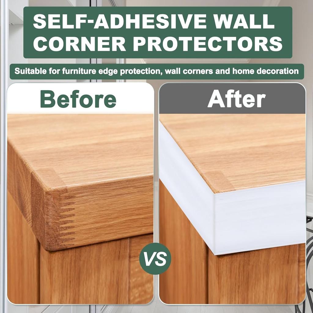 1PC 3Meters Self Adhesive Wall Corner Protector Guard Flexible Peel And Stick Molding Trim for Ceiling Countertop Edge Protectio