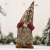 Christmas Tabletop Playful Decor Featuring Eyecovered Faceless Doll With Gloves