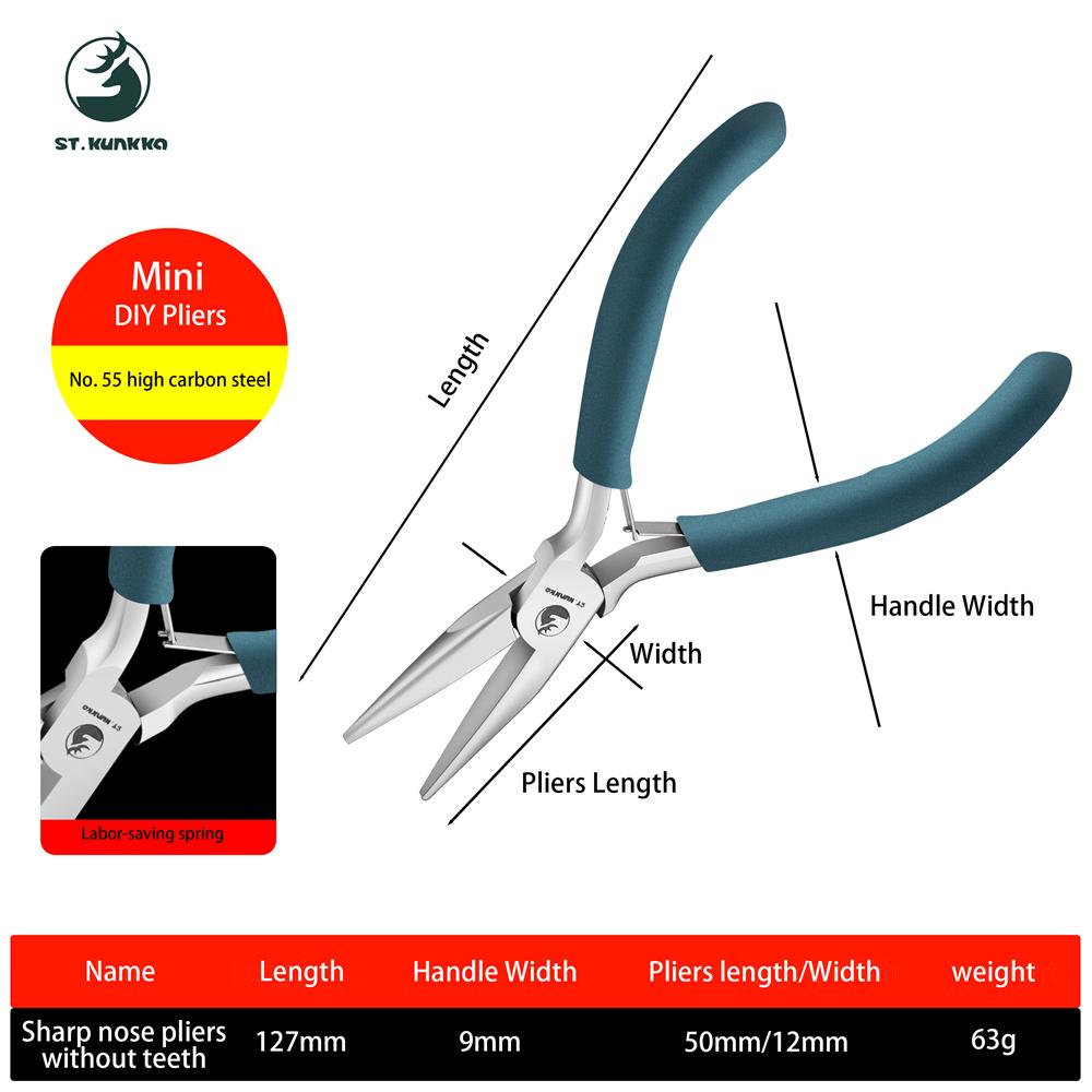 St.kunkka Customized High Quality Jewelry Making Pilers Needle Round Nose Cutting Wire Pliers for Jewelry Repair Tools