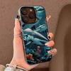 Shark Phone Case for iPhone 17 17Air 16 15 14 13 12 11 Pro Max Plus Colorful Silver