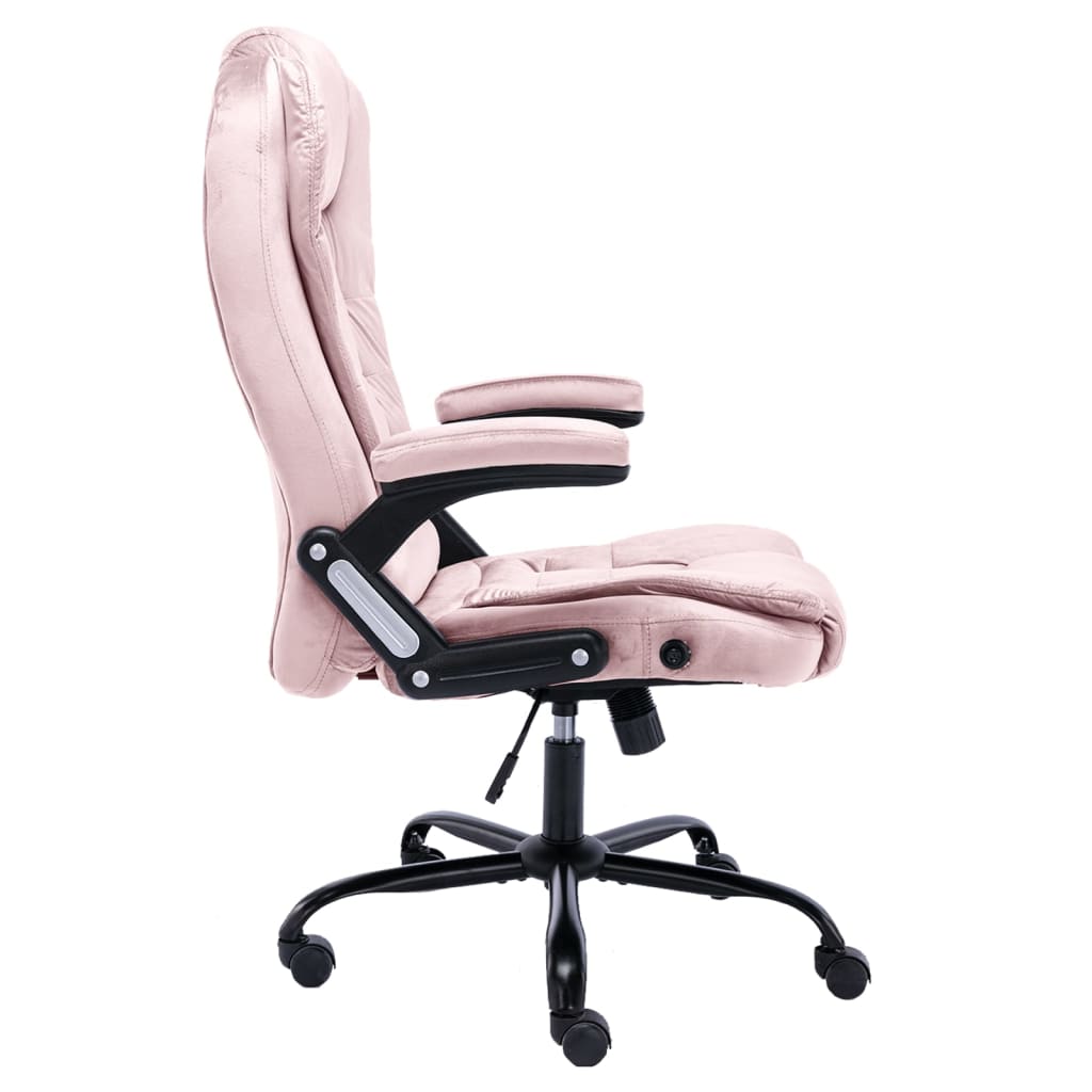 Office Chair in Pink Velvet