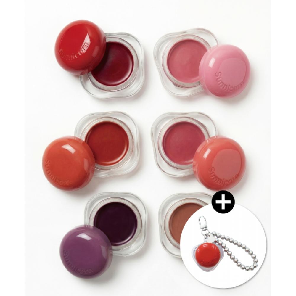 Sunnicorn [6pack] Avo Hyal Melting Glow Lip   Cheek + Free Key Ring 01. Pig pink