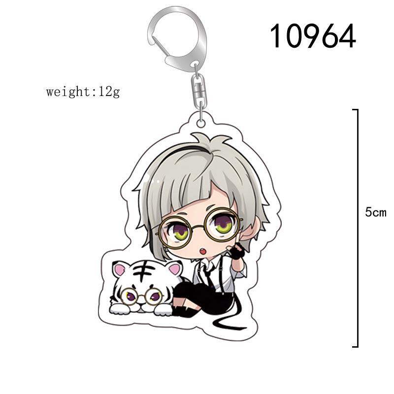 Anime Bungo Stray Dogs Dazai Osamu Keychain and Pendant Set Custom Design