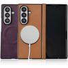 Retro Automatic Spring Hinge Magnetic Glass Protective Film Case For Samsung Fold 7 Fold Galaxy Z Fold 6 5 4 3 Protection Cover