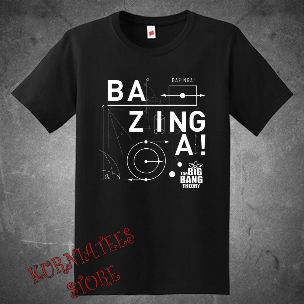 Bazinga The Big Bang Theory Men s Black Size S to 5XL S