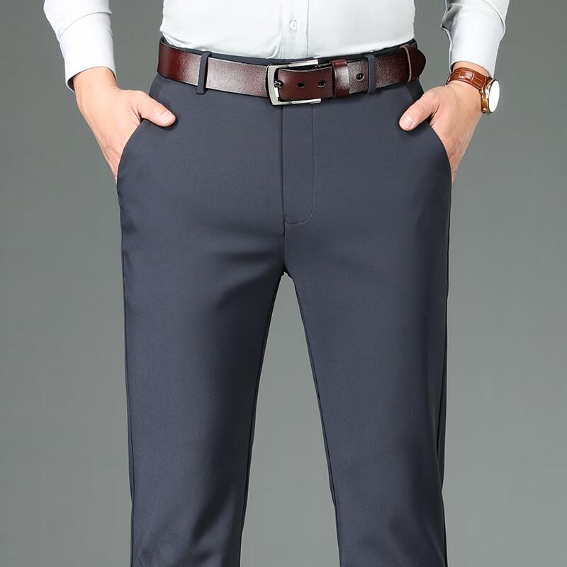 Pierre Cardin Men's Business Straight-Leg Wrinkle-Free Trousers