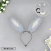 Handmade Plush Detachable Bunny Ears Tail Set Kawaii Cosplay Costume Accessory Sweet Animal Ear Kit