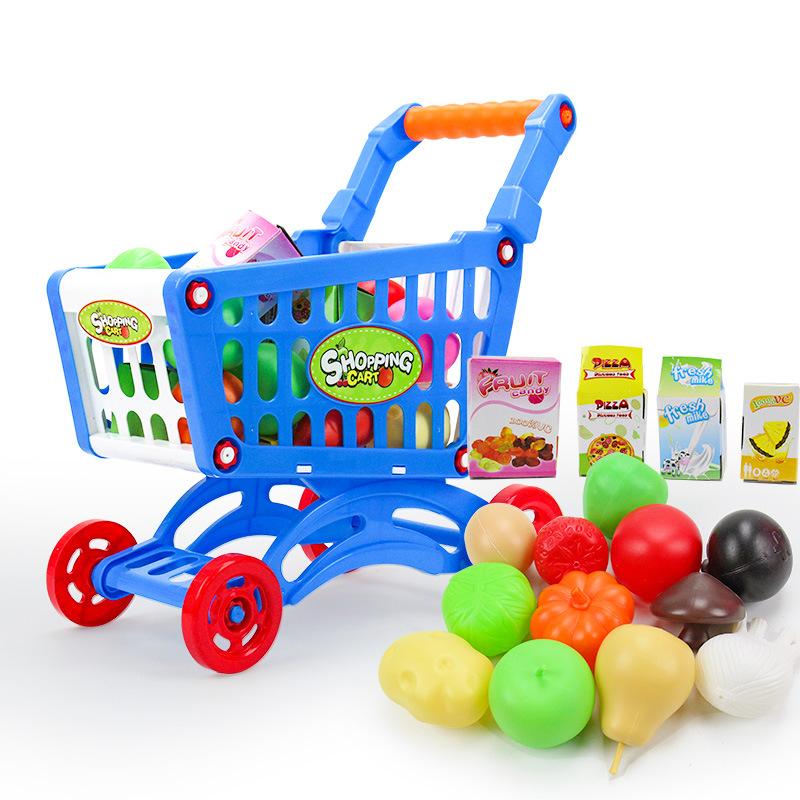 Play House Shopping Cart Boys And Girls Children Simulation Supermarket Trolley Mini Baby 3 Year Old Toy