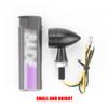 2 Pair Mini Bullet Aluminum Motorcycle Led Turn Signals 12V Brake light DRL Lamp Amber White Red Flashing Light