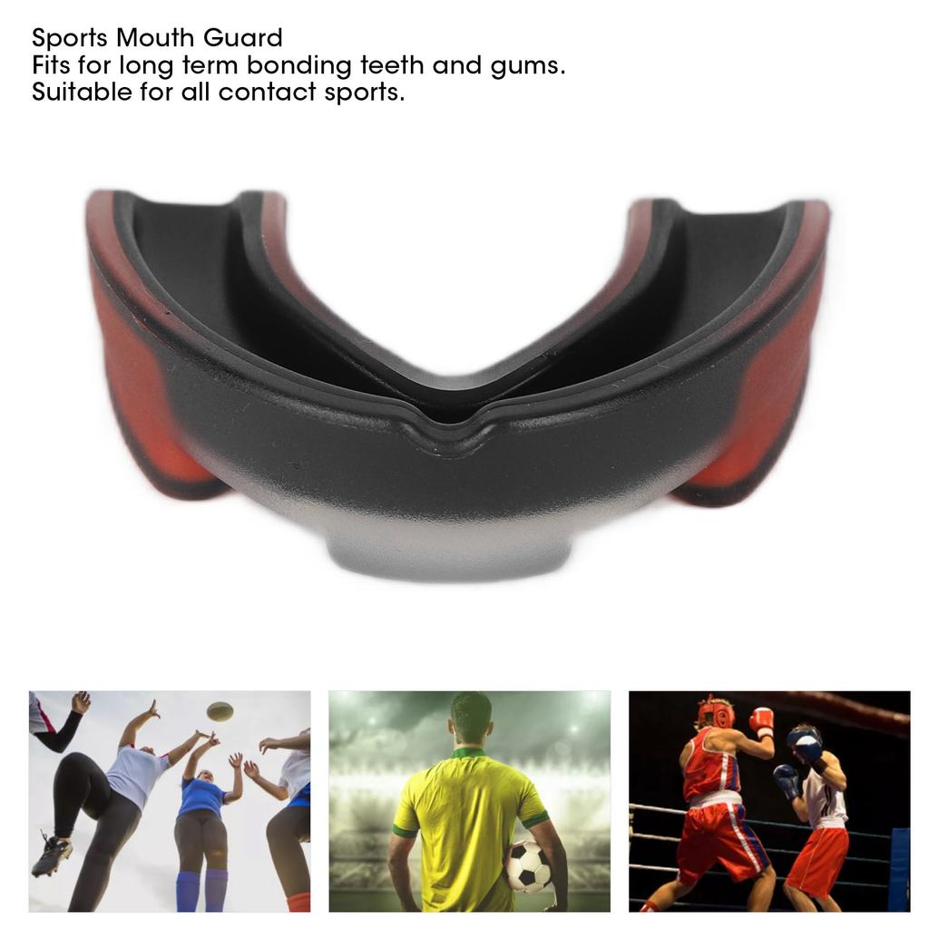Double Colour Teeth Guard Basketball Sports Taekwondo Boxing Teeth  or Guard with Case for Adults