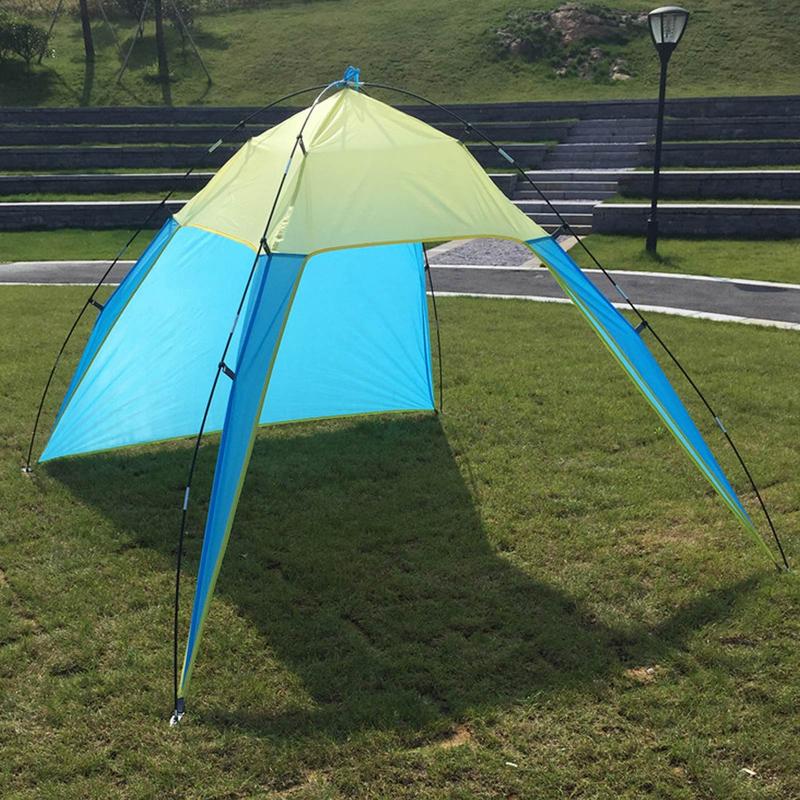 Outdoor Anti-UV Canopy Beach Shelter Sun Shade Tent Lightweight Waterproof Tent Sun Shade For Fishing Camping Picnic Travel