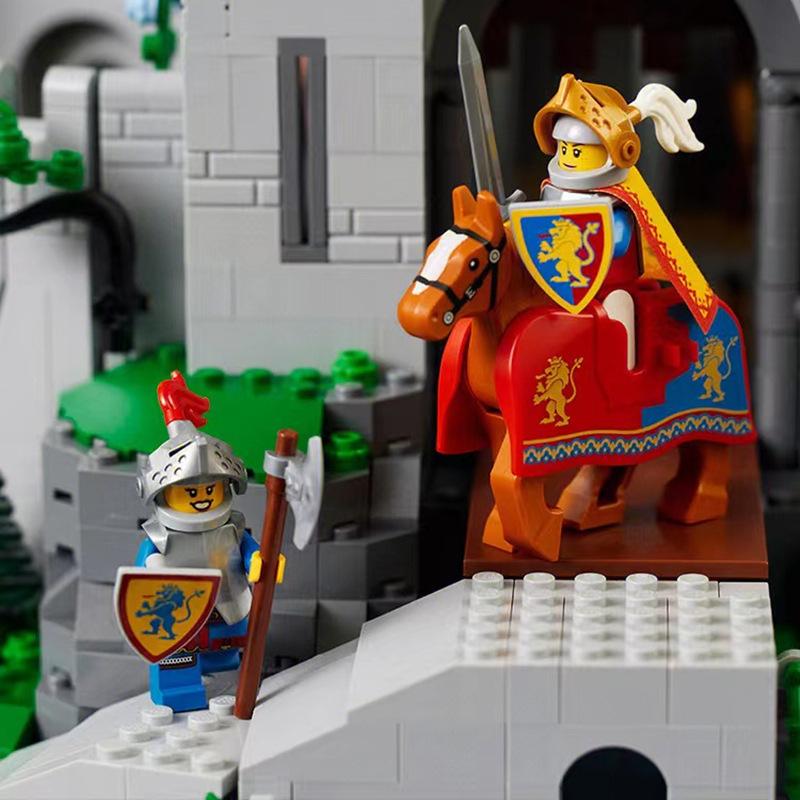 85666 Medieval Architecture Wind Lion King Lion Knight’s Castle Building Block Assembling Toy 61288
